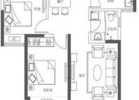 2室2廳1衛(wèi) 約85㎡ 2室2廳1衛(wèi)1廚 85.00㎡