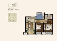 戶型B 2室2廳1衛(wèi) 89㎡ 2室2廳1衛(wèi)1廚 89.00㎡