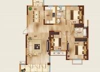 2# 3#A-4/5B戶型  129㎡ 3室2廳2衛(wèi)1廚 129.00㎡