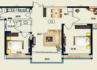 永威五月花城E2戶型 3室2廳1衛(wèi)1廚 88.05㎡
