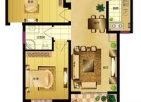 2號樓兩室兩廳一衛(wèi)89㎡ 2室2廳1衛(wèi)1廚 89.00㎡
