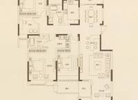 四室兩廳[F2戶型] 178.67㎡ 3室2廳2衛(wèi)1廚 178.67㎡