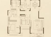 三室兩廳[F3戶型] 143.5㎡ 3室2廳2衛(wèi)1廚 143.50㎡