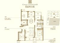 143平米戶型 4室2廳2衛(wèi)1廚 143.00㎡