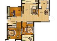 3室2廳2衛(wèi) 128㎡ 3室2廳2衛(wèi)1廚 128.00㎡
