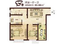 2室1廳1衛(wèi)66㎡ 2室1廳1衛(wèi)1廚 66.00㎡