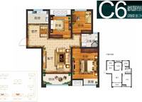 三期27#28#C6戶型 3室2廳1衛(wèi)1廚 89.00㎡