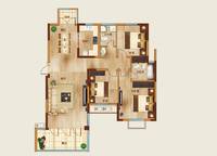2#3#A-6B戶型  122㎡ 3室2廳2衛(wèi)1廚 122.00㎡