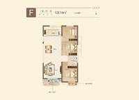 F戶型 3室2廳1衛(wèi)1廚 108.14㎡