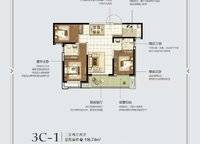 三期書香庭3C-1 116.74㎡ 3室2廳2衛(wèi)1廚 116.74㎡