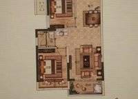 鄭州綠地城三期戶型 2室2廳1衛(wèi)1廚 83.00㎡