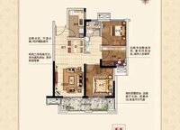 三期D地塊C2戶型 3室2廳1衛(wèi)1廚 90.00㎡