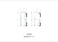 LOFT公寓E戶型 1室1廳2衛(wèi)0廚 42.00㎡