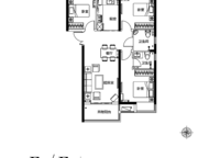 三室兩廳兩衛(wèi)；109㎡；E1/E2戶型 3室2廳2衛(wèi)1廚 109.00㎡