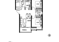 三室兩廳一衛(wèi)；89㎡；F戶型 3室2廳1衛(wèi)1廚 89.00㎡