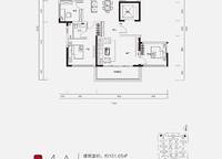151.05㎡；四房二廳二衛(wèi)；4A 4室2廳2衛(wèi)1廚 151.05㎡