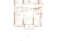 A戶型 四室兩廳兩衛(wèi) 4室2廳2衛(wèi)1廚 142.00㎡
