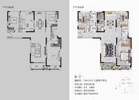 B-2戶型 3室2廳2衛(wèi)1廚 144.00㎡