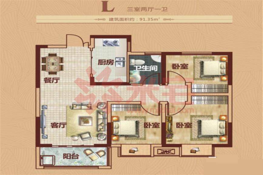 二手房小区 翰林国际城 户型图(11)